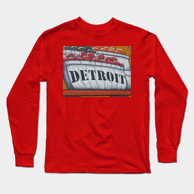 Detroit Market Long Sleeve T-Shirt by ThomasGallant